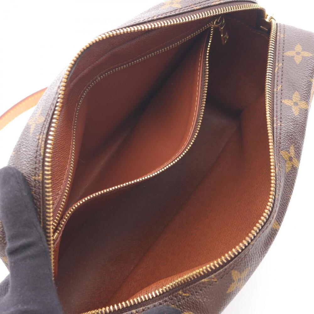 LOUIS VUITTON Authentic Brown Monogram Leather Shoulder Bag - Picture 3 of 11